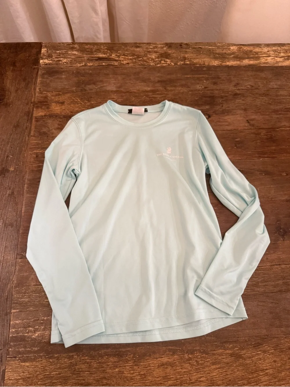 The Ritz-Carlton, Turks and Caicos Light Blue Long Sleeve Swim Rash guard